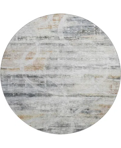 Dalyn Neo No3 8'x8' Round Area Rug In Gray