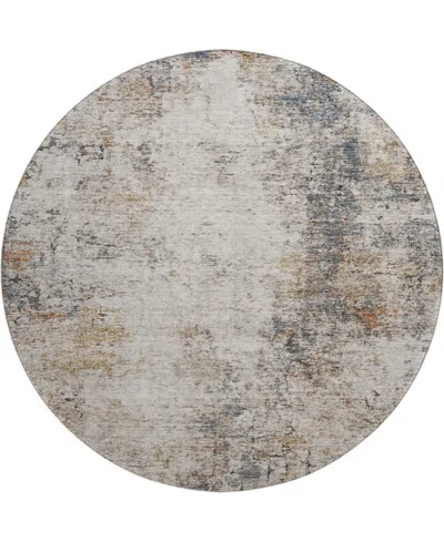 Dalyn Neo No4 8'x8' Round Area Rug In Gray