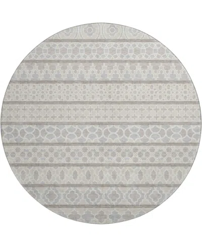 Dalyn Neo No5 8'x8' Round Area Rug In Gray