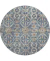 Dalyn Neo No6 8'x8' Round Area Rug In Blue