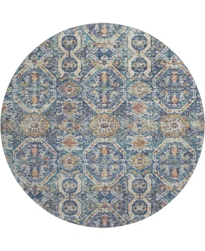 Dalyn Neo No6 8'x8' Round Area Rug In Blue