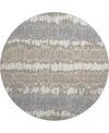 Dalyn Neo No9 8'x8' Round Area Rug In Brown