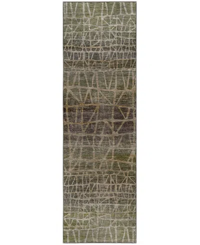Dalyn Nexus Nx1 2'3"x7'6" Runner Area Rug In Green