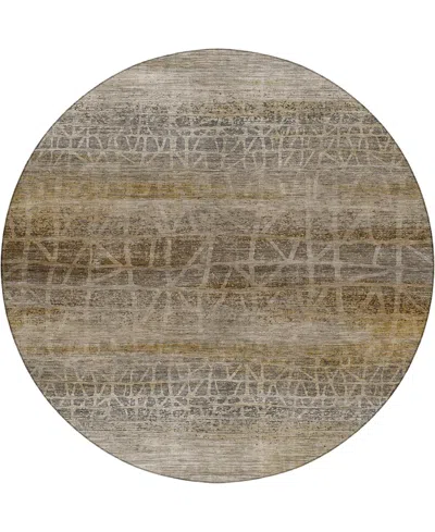 Dalyn Nexus Nx1 8'x8' Round Area Rug In Brown