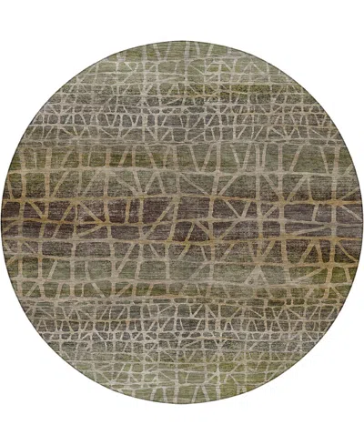 Dalyn Nexus Nx1 8'x8' Round Area Rug In Gray