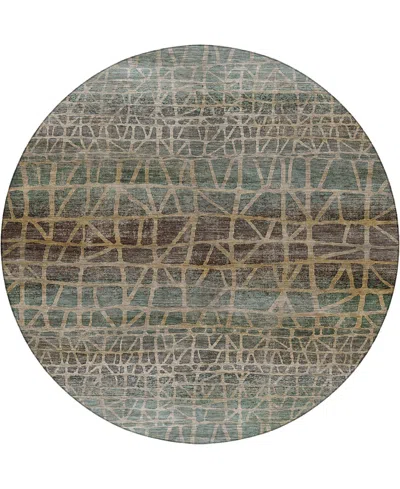 Dalyn Nexus Nx1 8'x8' Round Area Rug In Green