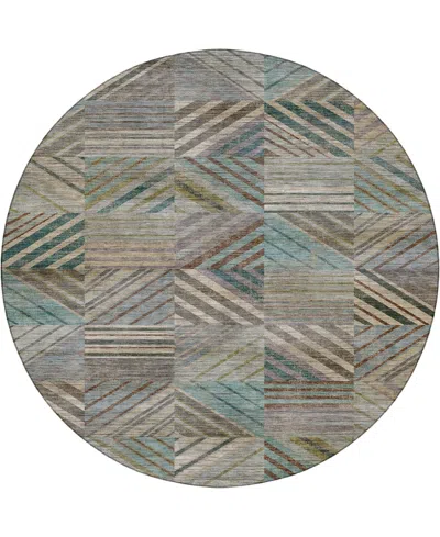 Dalyn Nexus Nx2 8'x8' Round Area Rug In Blue