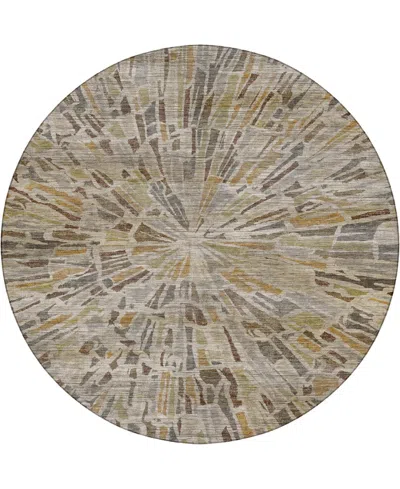 Dalyn Nexus Nx3 8'x8' Round Area Rug In Brown