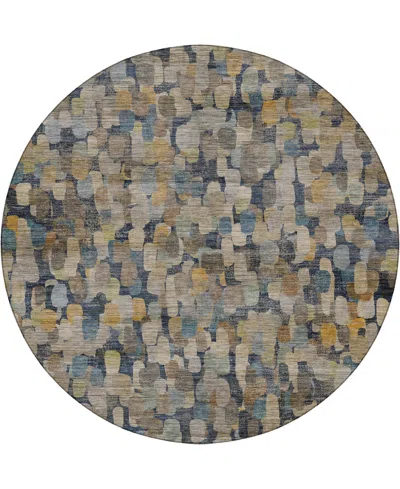 Dalyn Nexus Nx4 8'x8' Round Area Rug In Blue