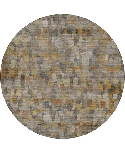 Dalyn Nexus Nx4 8'x8' Round Area Rug In Brown