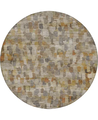 Dalyn Nexus Nx4 8'x8' Round Area Rug In Brown