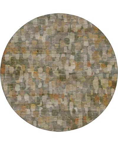 Dalyn Nexus Nx4 8'x8' Round Area Rug In Brown