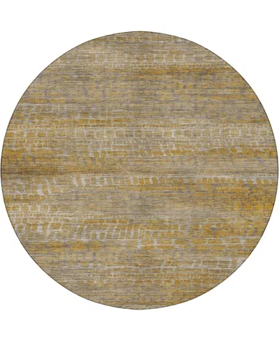 Dalyn Nexus Nx5 8'x8' Round Area Rug In Brown
