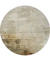 Dalyn Nouveau Nv1 8'x8' Round Area Rug In Neutral