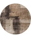 Dalyn Nouveau Nv10 8'x8' Round Area Rug In Brown