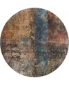 Dalyn Nouveau Nv12 8'x8' Round Area Rug In Multi