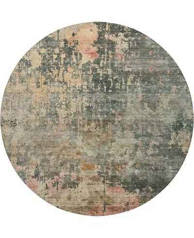 Dalyn Nouveau Nv22 8'x8' Round Area Rug In Green