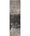 Dalyn Nouveau Nv23 2'3"x7'6" Runner Area Rug In Brown