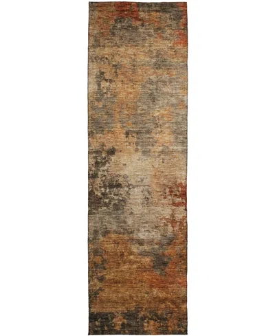 Dalyn Nouveau Nv24 2'3"x7'6" Runner Area Rug In Brown