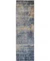 Dalyn Nouveau Nv25 2'3"x7'6" Runner Area Rug In Blue