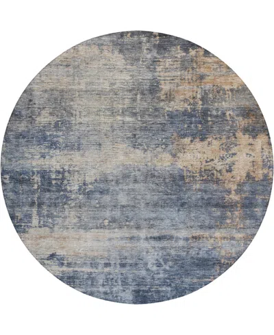 Dalyn Nouveau Nv25 8'x8' Round Area Rug In Blue