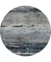 Dalyn Nouveau Nv3 8'x8' Round Area Rug In Blue