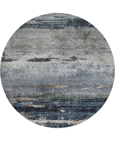 Dalyn Nouveau Nv3 8'x8' Round Area Rug In Blue