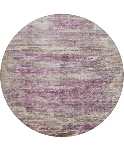 Dalyn Nouveau Nv4 8'x8' Round Area Rug In Pink