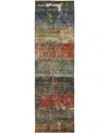 Dalyn Nouveau Nv6 2'3"x7'6" Runner Area Rug In Multi