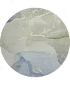 Dalyn Odyssey Oy10 8' X 8' Round Area Rug In Mist
