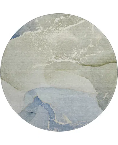 Dalyn Odyssey Oy10 8' X 8' Round Area Rug In Mist