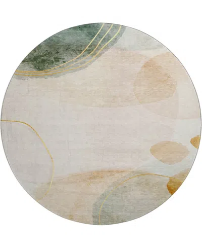 Dalyn Odyssey Oy16 8' X 8' Round Area Rug In Beige