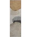 Dalyn Odyssey Oy17 2'3" X 7'6" Runner Area Rug In Taupe