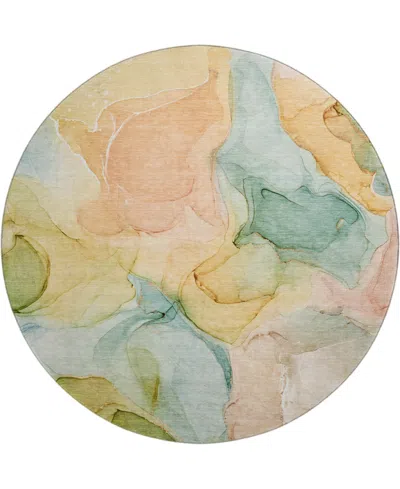 Dalyn Odyssey Oy4 8' X 8' Round Area Rug In Beige