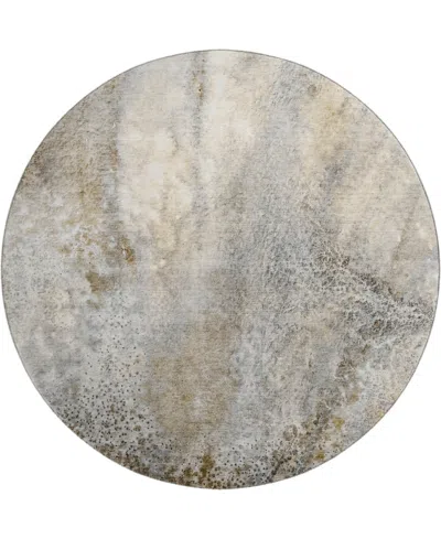 Dalyn Odyssey Oy5 8' X 8' Round Area Rug In Taupe