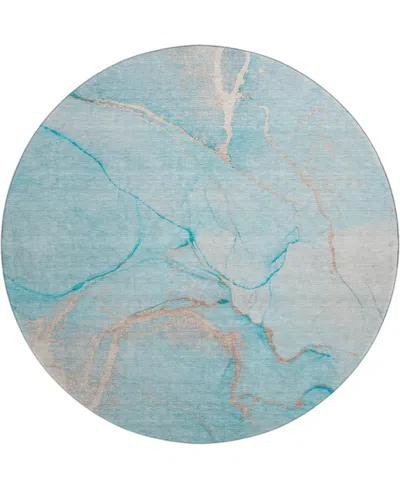 Dalyn Odyssey Oy7 8' X 8' Round Area Rug In Aqua