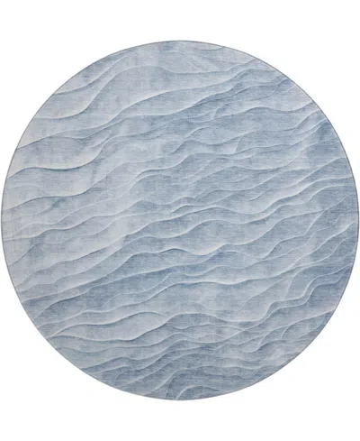 Dalyn Pacifica Pa1 8'x8' Round Area Rug In Blue
