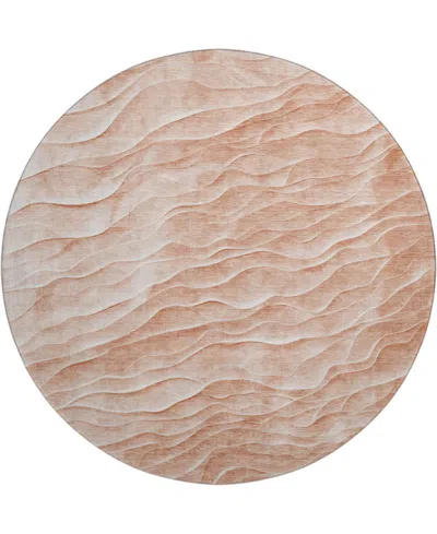 Dalyn Pacifica Pa1 8'x8' Round Area Rug In Pink