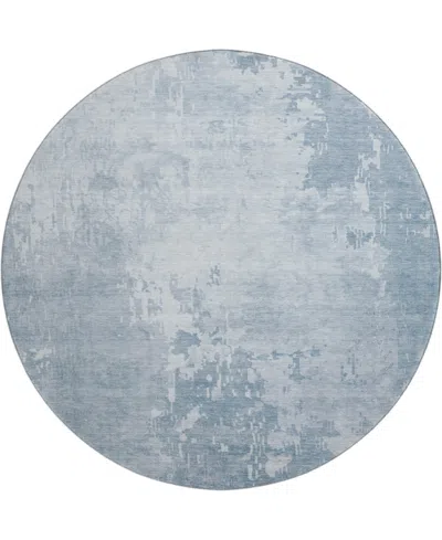 Dalyn Pacifica Pa11 8'x8' Round Area Rug In Blue