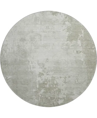 Dalyn Pacifica Pa11 8'x8' Round Area Rug In Gray