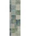 Dalyn Pacifica Pa12 2'3"x7'6" Runner Area Rug In Green