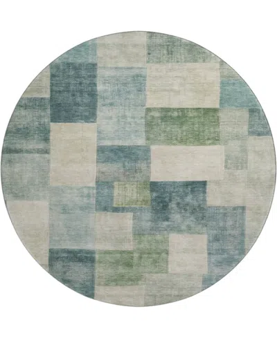 Dalyn Pacifica Pa12 8'x8' Round Area Rug In Blue