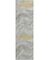 Dalyn Pacifica Washable Pa3 2'3"x7'6" Runner Area Rug In Gray