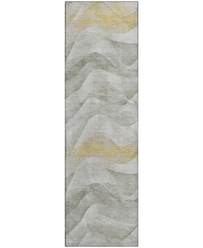Dalyn Pacifica Pa3 2'3"x7'6" Runner Area Rug In Gray