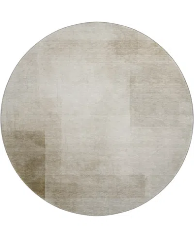 Dalyn Pacifica Pa5 8'x8' Round Area Rug In Brown