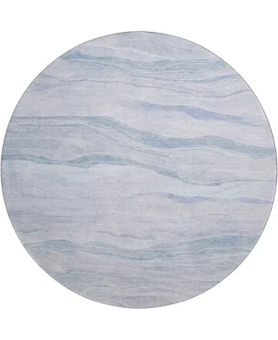 Dalyn Pacifica Pa6 8'x8' Round Area Rug In Blue