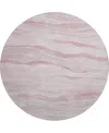 Dalyn Pacifica Pa6 8'x8' Round Area Rug In Pink