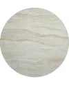 Dalyn Pacifica Pa6 8'x8' Round Area Rug In Neutral