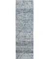 Dalyn Portico Po1 2'3"x7'6" Runner Area Rug In Blue