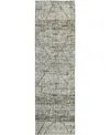 Dalyn Portico Po1 2'3"x7'6" Runner Area Rug In Gray
